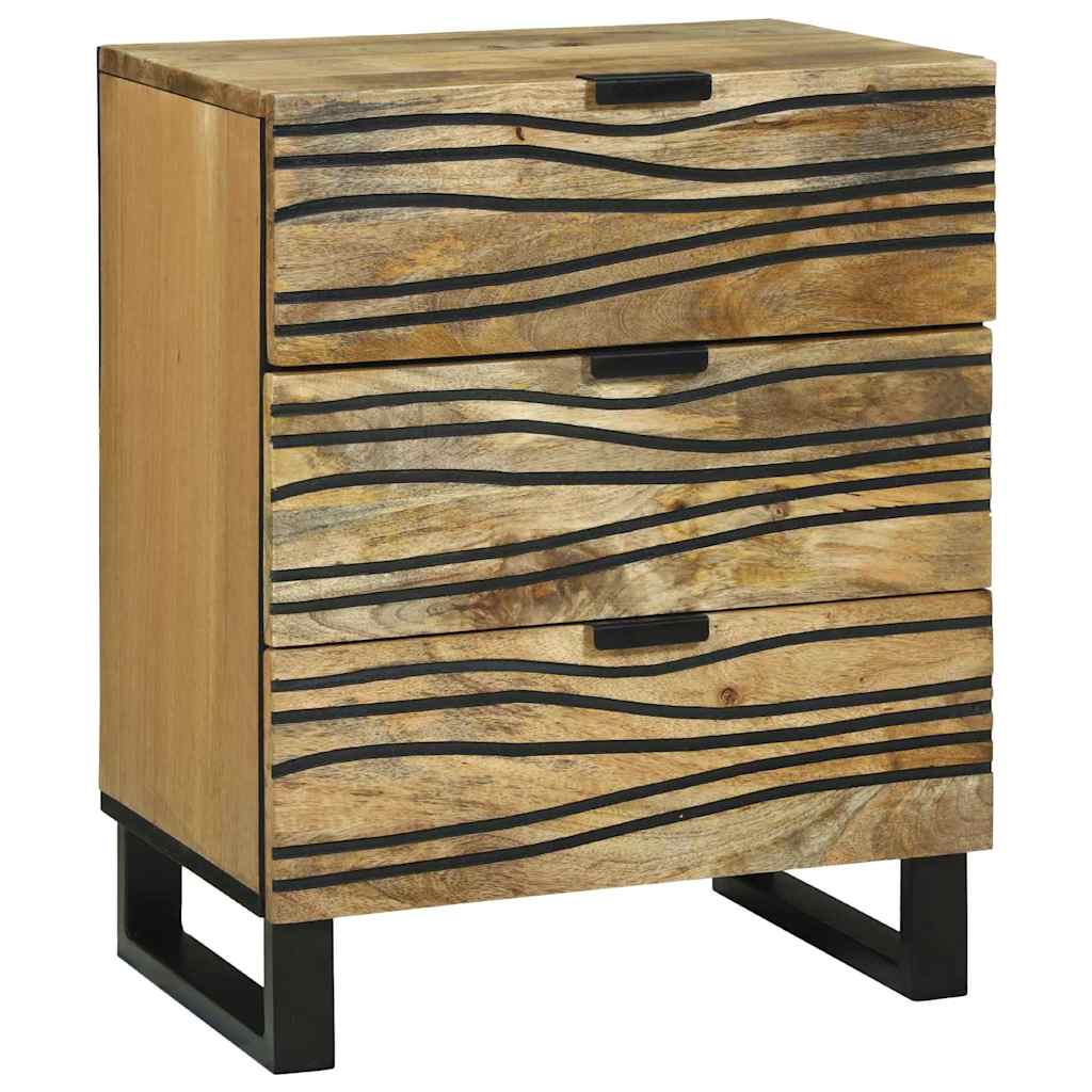 Κομοδίνο με συρτάρι Καφέ 50 x 33 x 62 εκ. Μασίφ ξύλο ακακίας - Pakobazaar