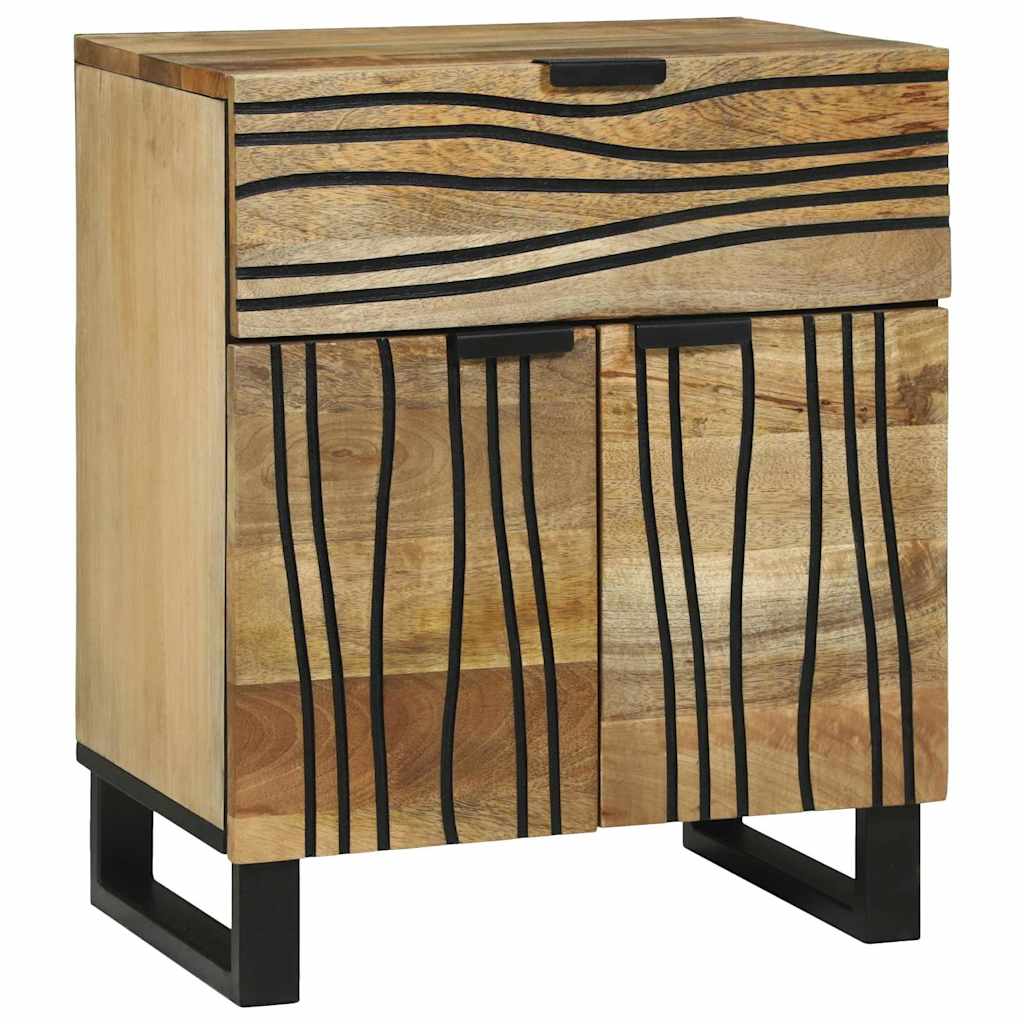 Κομοδίνο με συρτάρι Καφέ 50 x 33 x 60 εκ Μασίφ ξύλο ακακίας - Pakobazaar