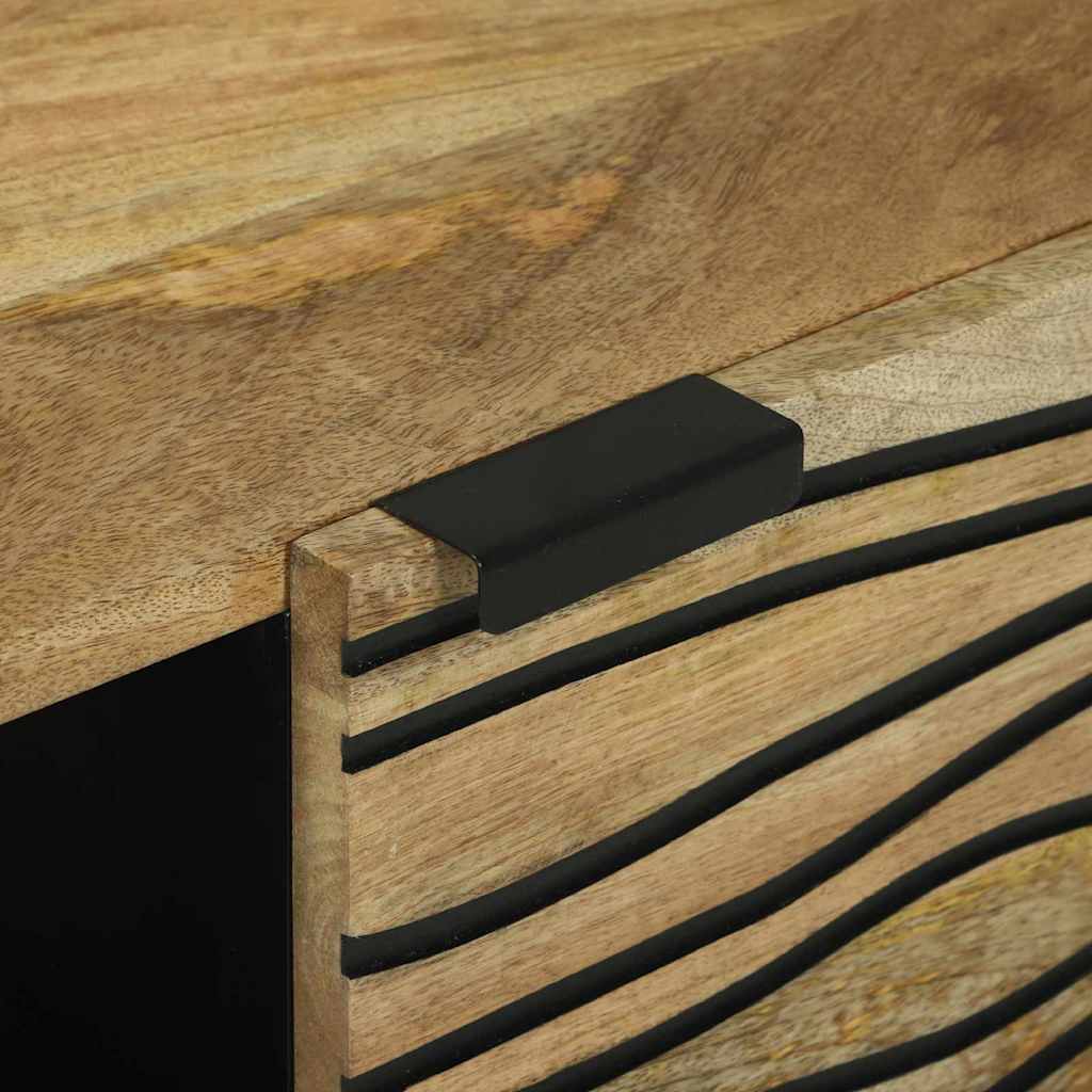 Τραπεζάκι σαλονιού Καφέ και Μαύρο 100 x 54 x 40 εκ