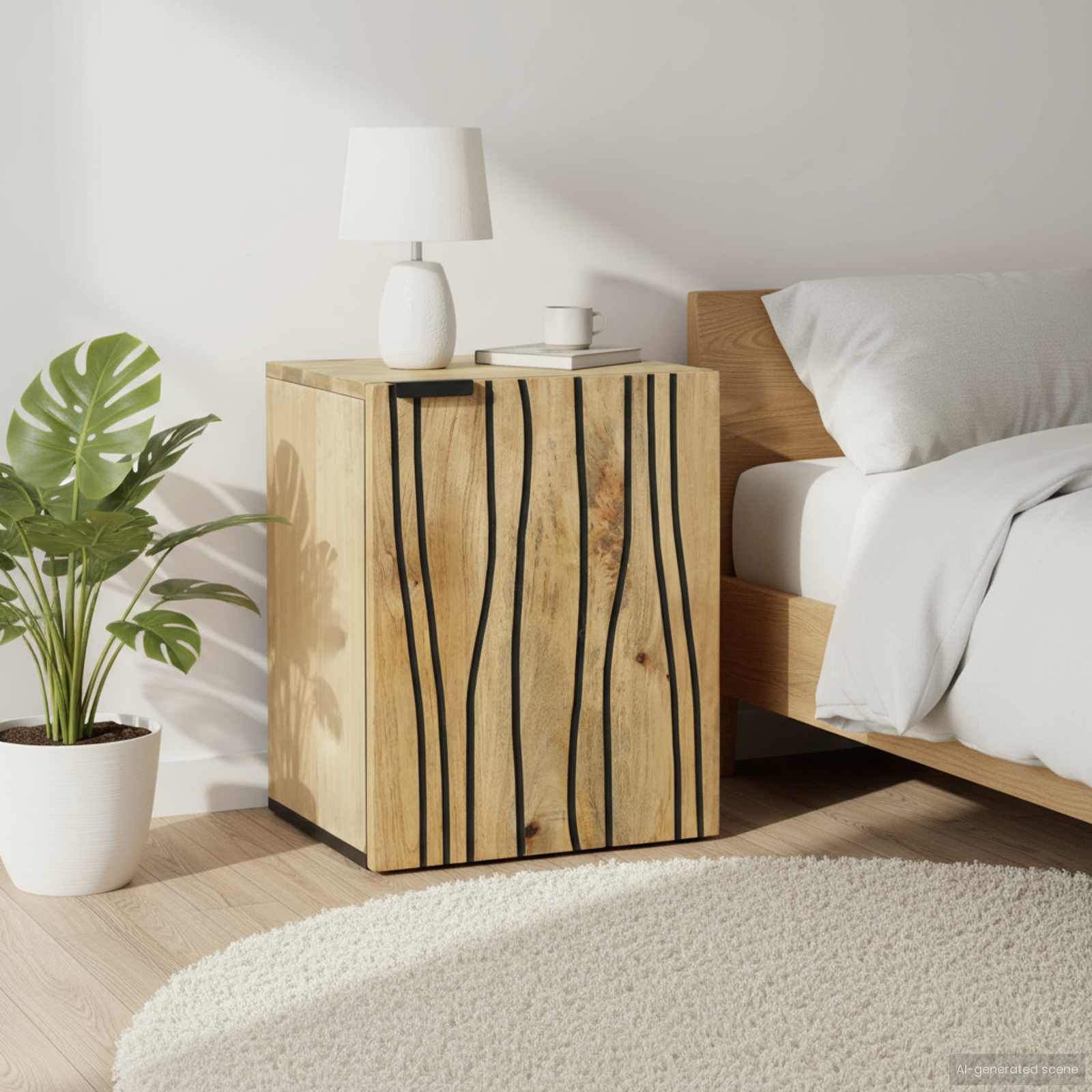 Ντουλάπα Νιπτήρα Mπάνιου με ράφι Καφέ 38 x 33,5 x 48 εκ. - Pakobazaar