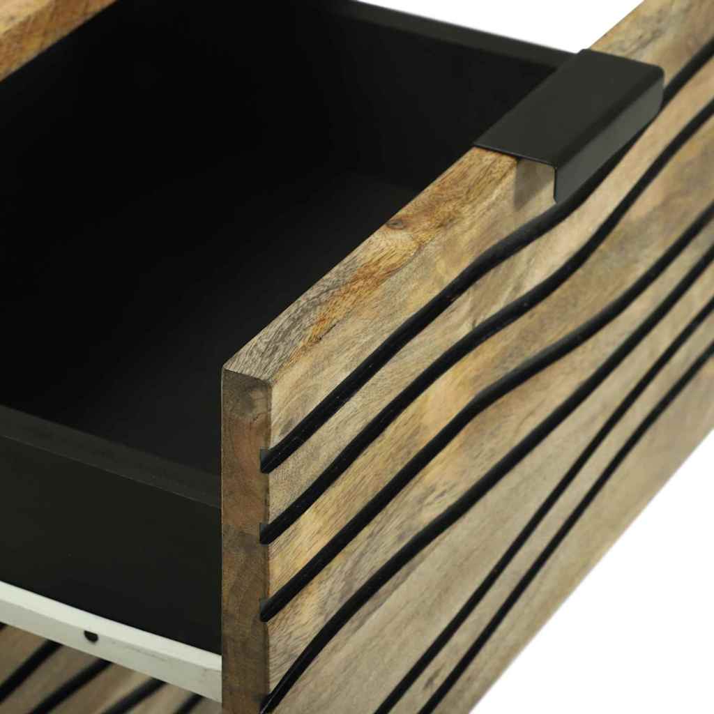Συρτάρι με συρτάρι Καφέ 40 x 33 x 75 εκ. Μασίφ ξύλο μάνγκο - Pakobazaar