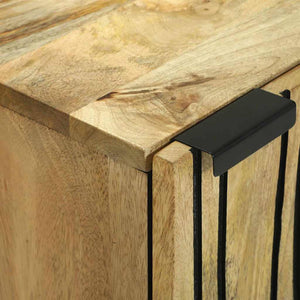 Γραφείο Καφέ 40 x 33 x 75 εκ. Μασίφ ξύλο μάνγκο - Pakobazaar