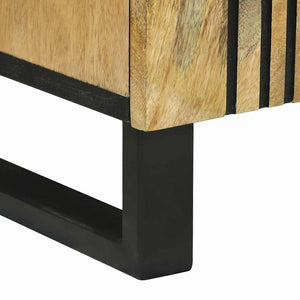 Γραφείο Καφέ 40 x 33 x 75 εκ. Μασίφ ξύλο μάνγκο - Pakobazaar