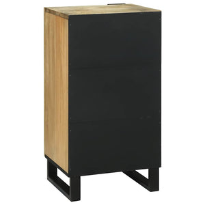 Γραφείο Καφέ 40 x 33 x 75 εκ. Μασίφ ξύλο μάνγκο - Pakobazaar