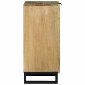 Γραφείο Καφέ 40 x 33 x 75 εκ. Μασίφ ξύλο μάνγκο - Pakobazaar