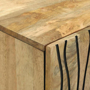 Πλαϊνό Γραφείο Καφέ 60 x 33 x 75 cm Μασίφ ξύλο μάνγκο - Pakobazaar