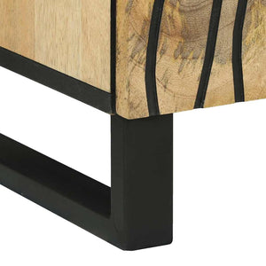 Πλαϊνό Γραφείο Καφέ 60 x 33 x 75 cm Μασίφ ξύλο μάνγκο - Pakobazaar