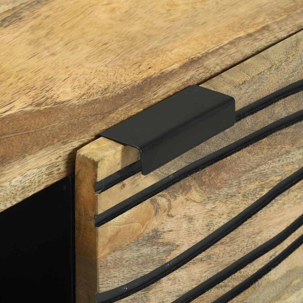 Μπουφές Καφέ 80 x 33 x 75 εκ Μασίφ ξύλο μάνγκο - Pakobazaar