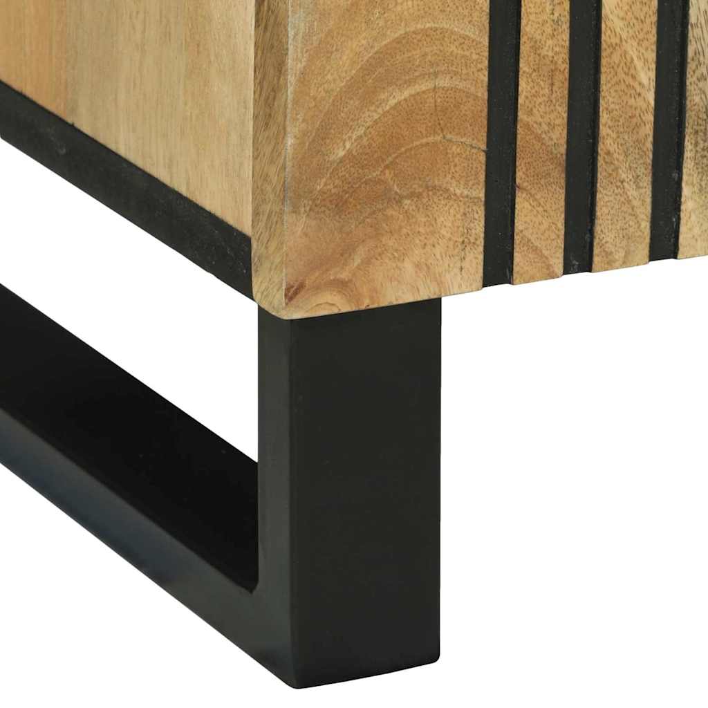 Πλαϊνό Γραφείο Καφέ 90 x 33 x 75 εκ Μασίφ ξύλο μάνγκο - Pakobazaar
