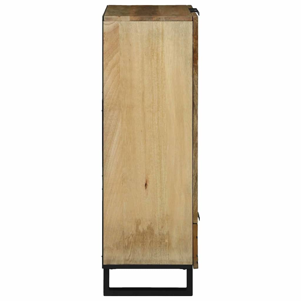 Υψηλό Κεφαλάκι Καφέ 60 x 33 x 100 εκ. Μασίφ ξύλο μάνγκο - Pakobazaar
