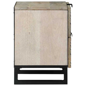 Κομοδίνο Λευκό 40 x 33 x 46 εκ. Επεξεργασμένο Ξύλο