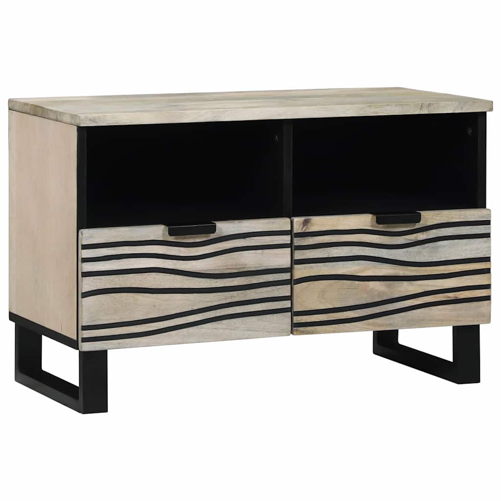 Μονάδες TV με συρτάρι Λευκό 70 x 33 x 46 εκ Επεξεργασμένο ξύλο