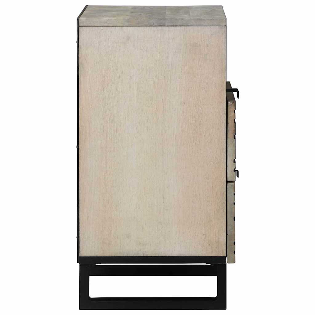 Κομοδίνο Λευκό 50 x 33 x 62 εκ. Επεξεργασμένο Ξύλο