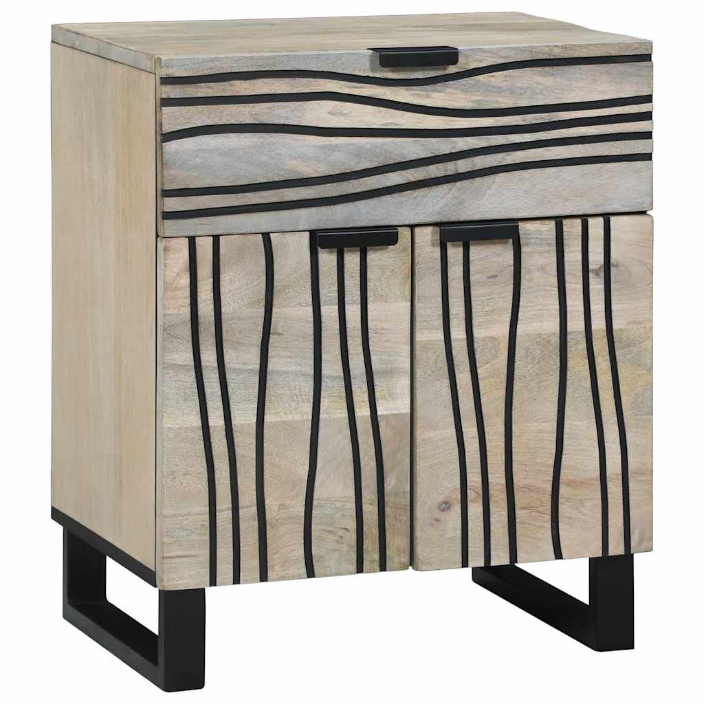 Κομοδίνο Λευκό 50 x 33 x 60 εκ Επεξεργασμένο Ξύλο