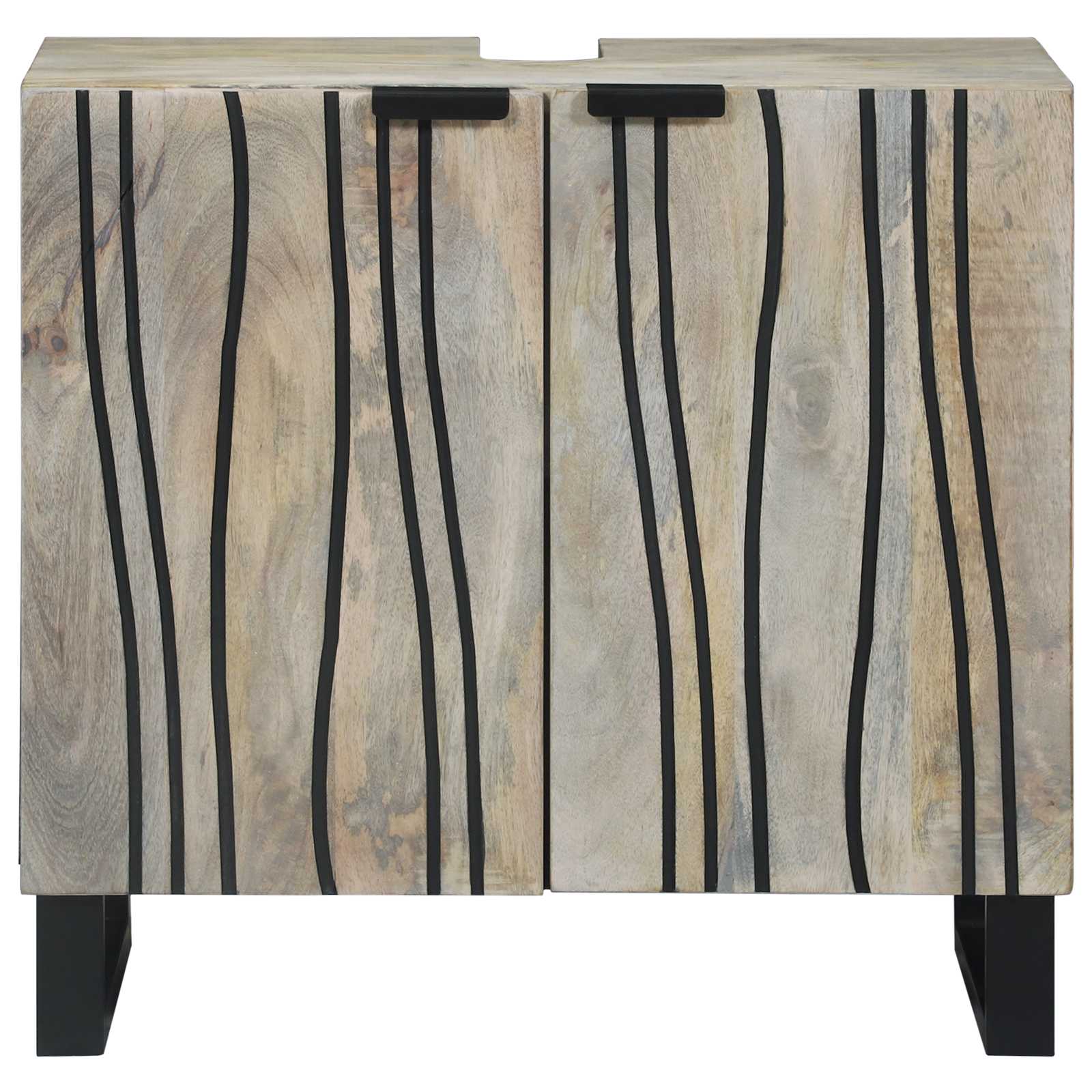 Ντουλάπα Νιπτήρα Mπάνιου με ράφι Λευκό 62 x 33 x 58 εκ. - Pakobazaar