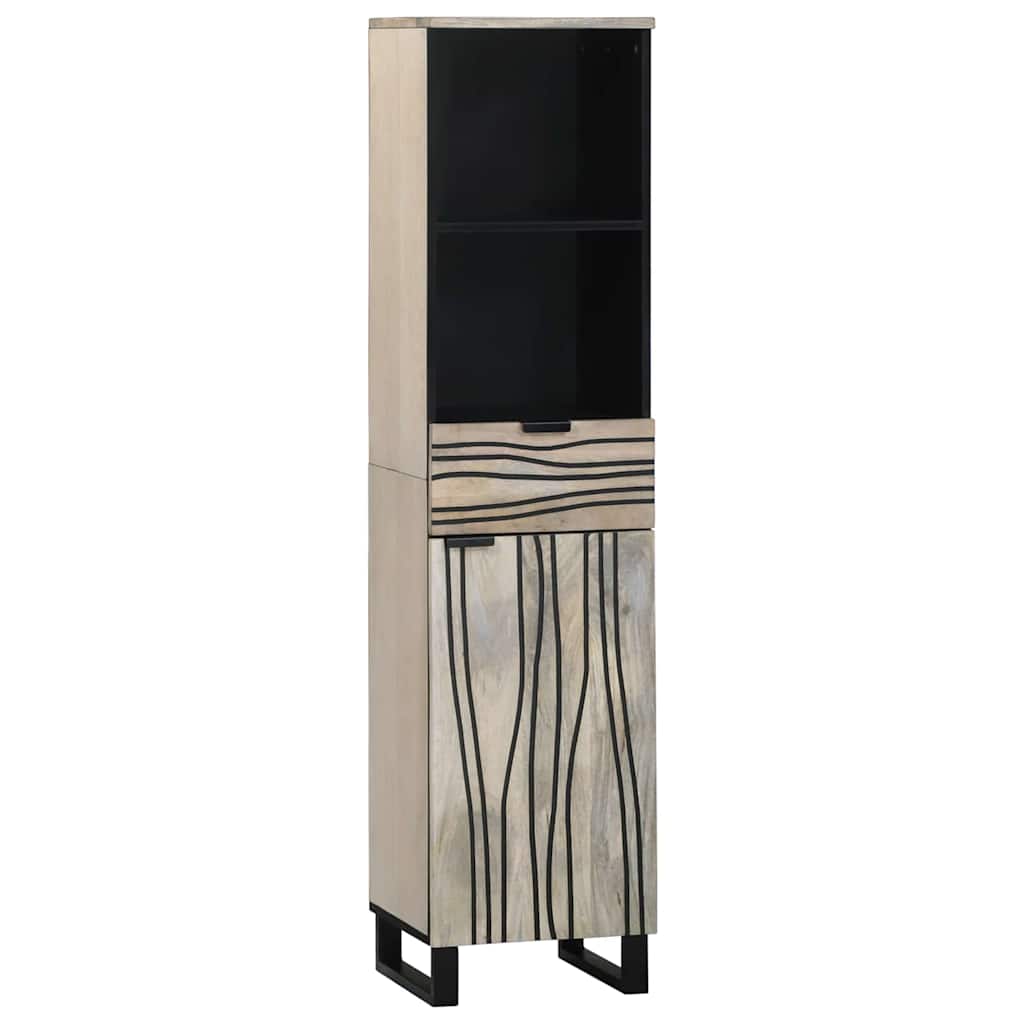 Ντουλάπα Νιπτήρα Mπάνιου με ράφι Λευκό 38 x 33 x 160 εκ. - Pakobazaar