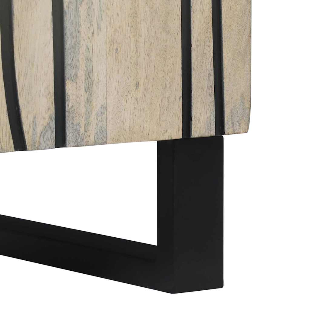 Γραφείο Λευκό 40 x 33 x 75 εκ. Μασίφ ξύλο μάνγκο - Pakobazaar