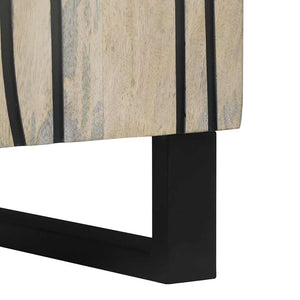 Γραφείο Λευκό 40 x 33 x 75 εκ. Μασίφ ξύλο μάνγκο - Pakobazaar