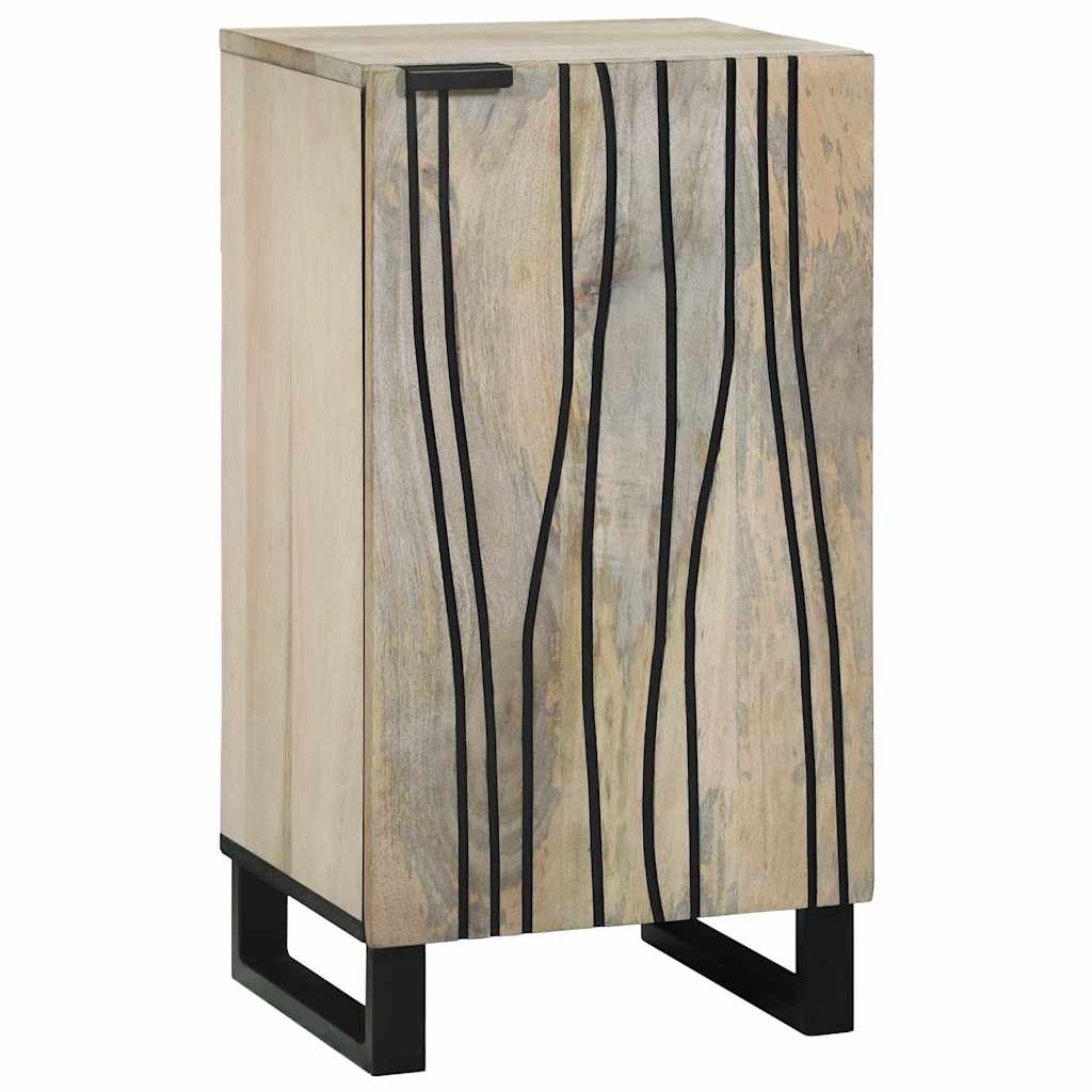 Γραφείο Λευκό 40 x 33 x 75 εκ. Μασίφ ξύλο μάνγκο - Pakobazaar