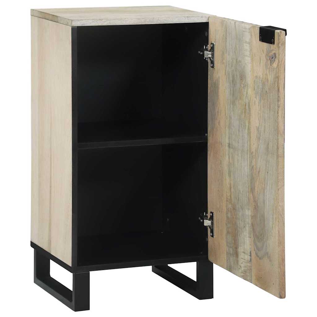 Γραφείο Λευκό 40 x 33 x 75 εκ. Μασίφ ξύλο μάνγκο - Pakobazaar