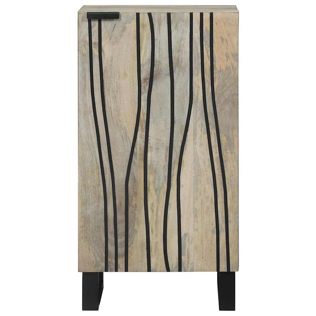 Γραφείο Λευκό 40 x 33 x 75 εκ. Μασίφ ξύλο μάνγκο - Pakobazaar
