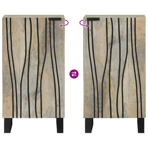 Γραφείο Λευκό 40 x 33 x 75 εκ. Μασίφ ξύλο μάνγκο - Pakobazaar