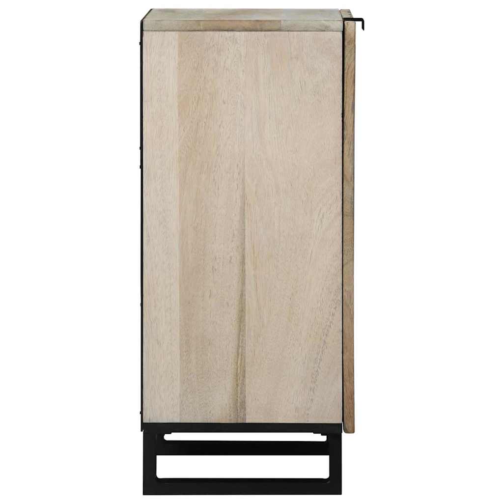 Γραφείο Λευκό 40 x 33 x 75 εκ. Μασίφ ξύλο μάνγκο - Pakobazaar