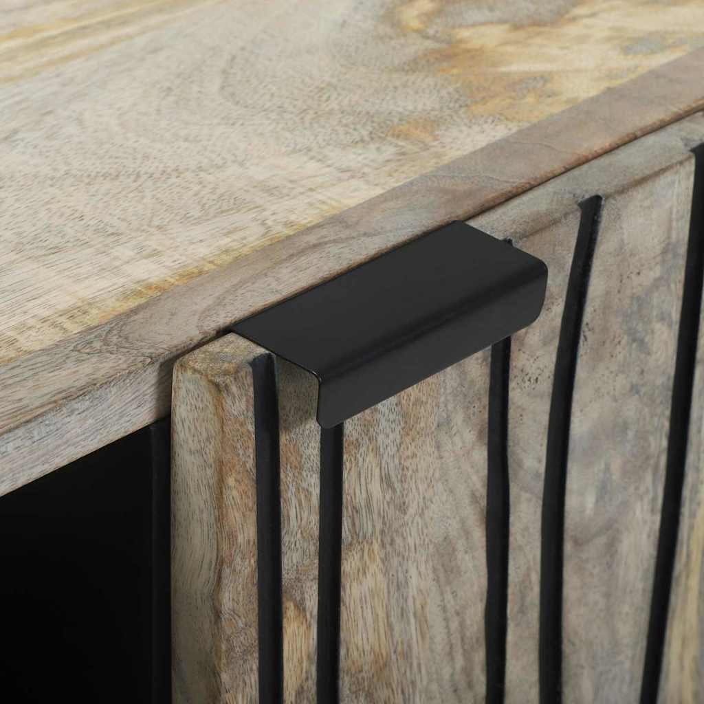 Πλαϊνό Γραφείο Λευκό 90 x 33 x 75 εκ Μασίφ ξύλο μάνγκο - Pakobazaar