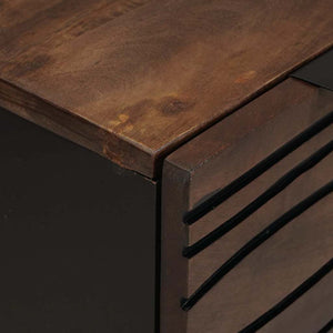 Πλαϊνό γραφείο Καφέ 60 x 33.5 x 75 εκ. Μασίφ ξύλο μάνγκο - Pakobazaar