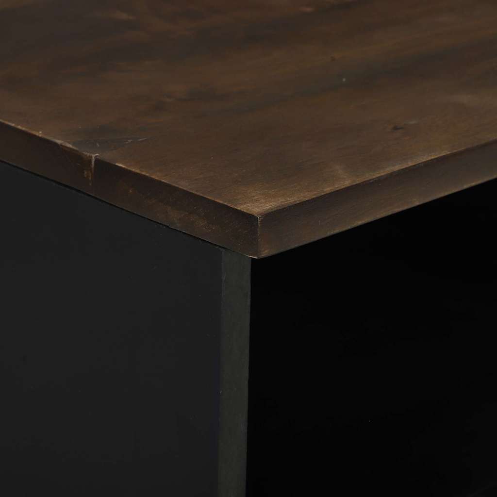 Κομοδίνο με συρτάρι Καρυδιά 40 x 33 x 46 εκ. Μασίφ ξύλο ακακίας