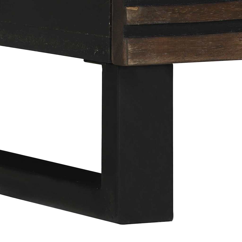 Κομοδίνο 2 pcs Καρυδιά 40 x 33 x 46 εκ. Μασίφ ξύλο ακακίας