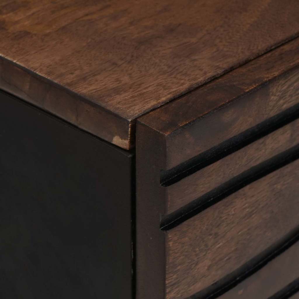 Τραπεζάκι σαλονιού Καφέ και Μαύρο 100 x 54 x 40 εκ