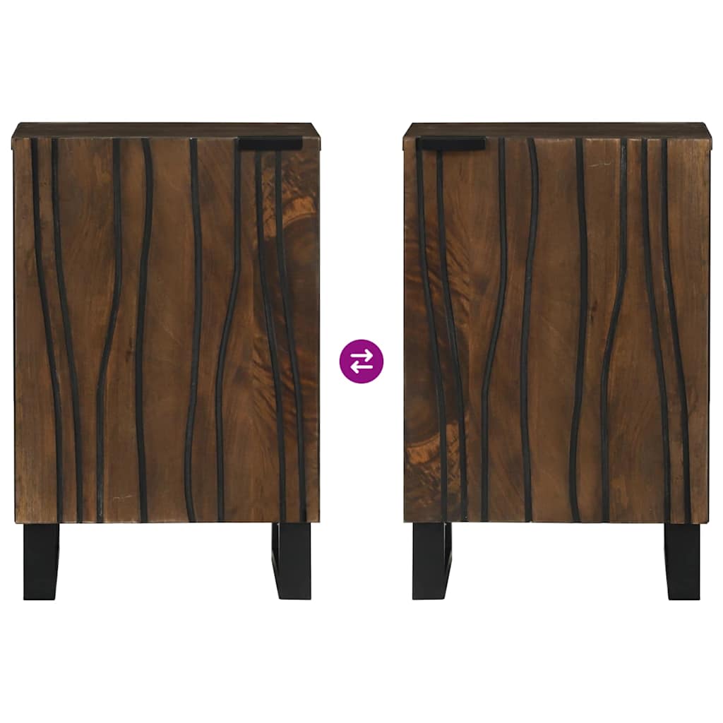 Ντουλάπα Νιπτήρα Mπάνιου με ράφι Καρυδιά 38 x 33,5 x 58 εκ. - Pakobazaar