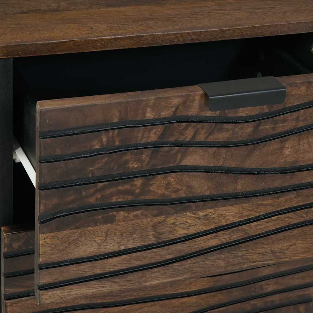 Συρτάρι με συρτάρι Καφέ 40 x 33 x 75 εκ. Μασίφ ξύλο μάνγκο - Pakobazaar