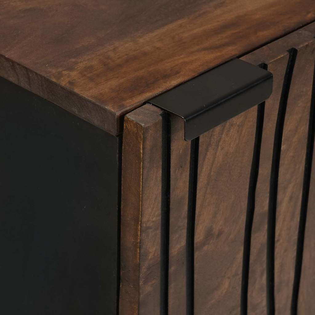 Γραφείο Καφέ 40 x 33 x 75 εκ. Μασίφ ξύλο μάνγκο - Pakobazaar