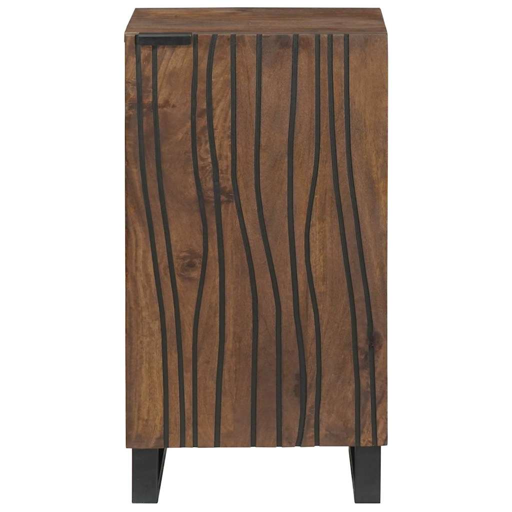 Γραφείο Καφέ 40 x 33 x 75 εκ. Μασίφ ξύλο μάνγκο - Pakobazaar