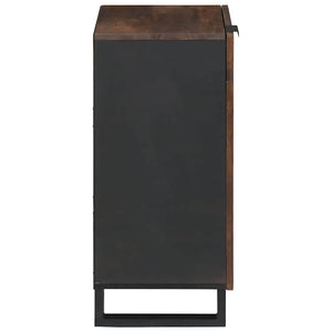 Γραφείο Καφέ 40 x 33 x 75 εκ. Μασίφ ξύλο μάνγκο - Pakobazaar