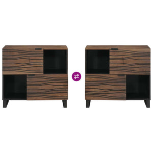 Μπουφές Καφέ 80 x 33 x 75 εκ Μασίφ ξύλο μάνγκο - Pakobazaar