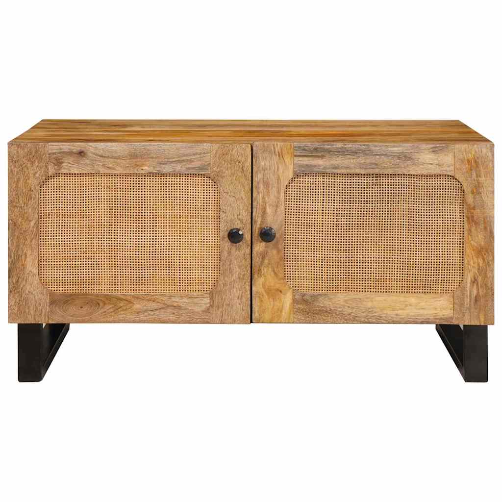 Τραπεζάκι σαλονιού Φυσικό 80 x 50 x 40 cm Στερεό ξύλο μάνγκο
