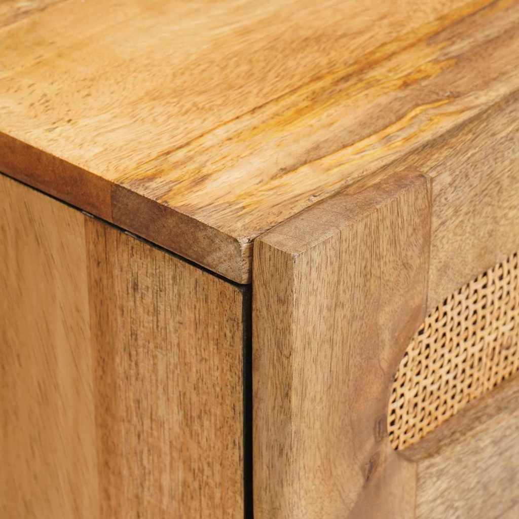 Κομοδίνο με συρτάρι Φυσικό 50 x 33 x 60 εκ Στερεό ξύλο μάνγκο