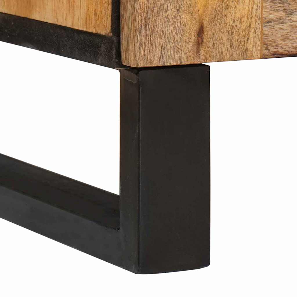 Κομοδίνο με συρτάρι Φυσικό 50 x 33 x 60 εκ Στερεό ξύλο μάνγκο