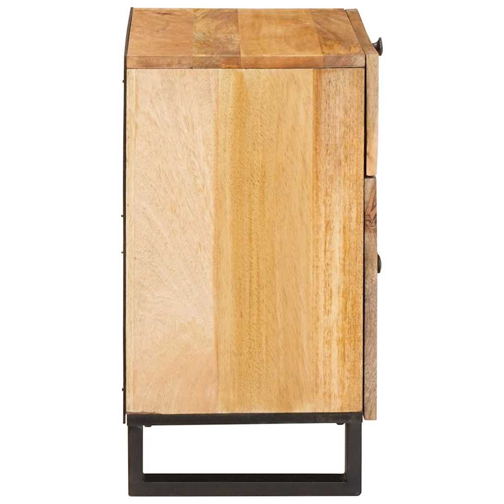 Κομοδίνο με συρτάρι Φυσικό 50 x 33 x 60 εκ Στερεό ξύλο μάνγκο