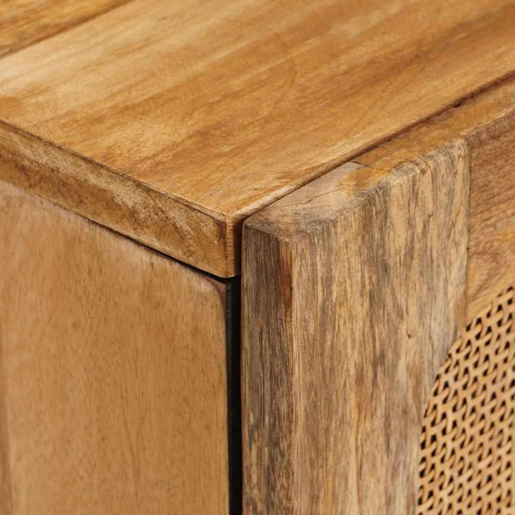 Ντουλάπι TV με πόρτα Καφέ 105 x 33 x 46 εκ. Στερεό ξύλο μάνγκο
