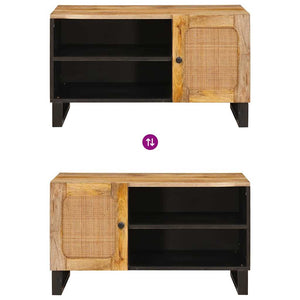 Ντουλάπι TV Καφέ 80 x 33 x 46 εκ Στερεό ξύλο μάνγκο