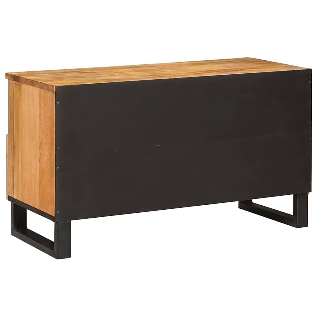 Ντουλάπι TV με συρτάρι Καφέ 80 x 33 x 46 εκ Στερεό ξύλο μάνγκο