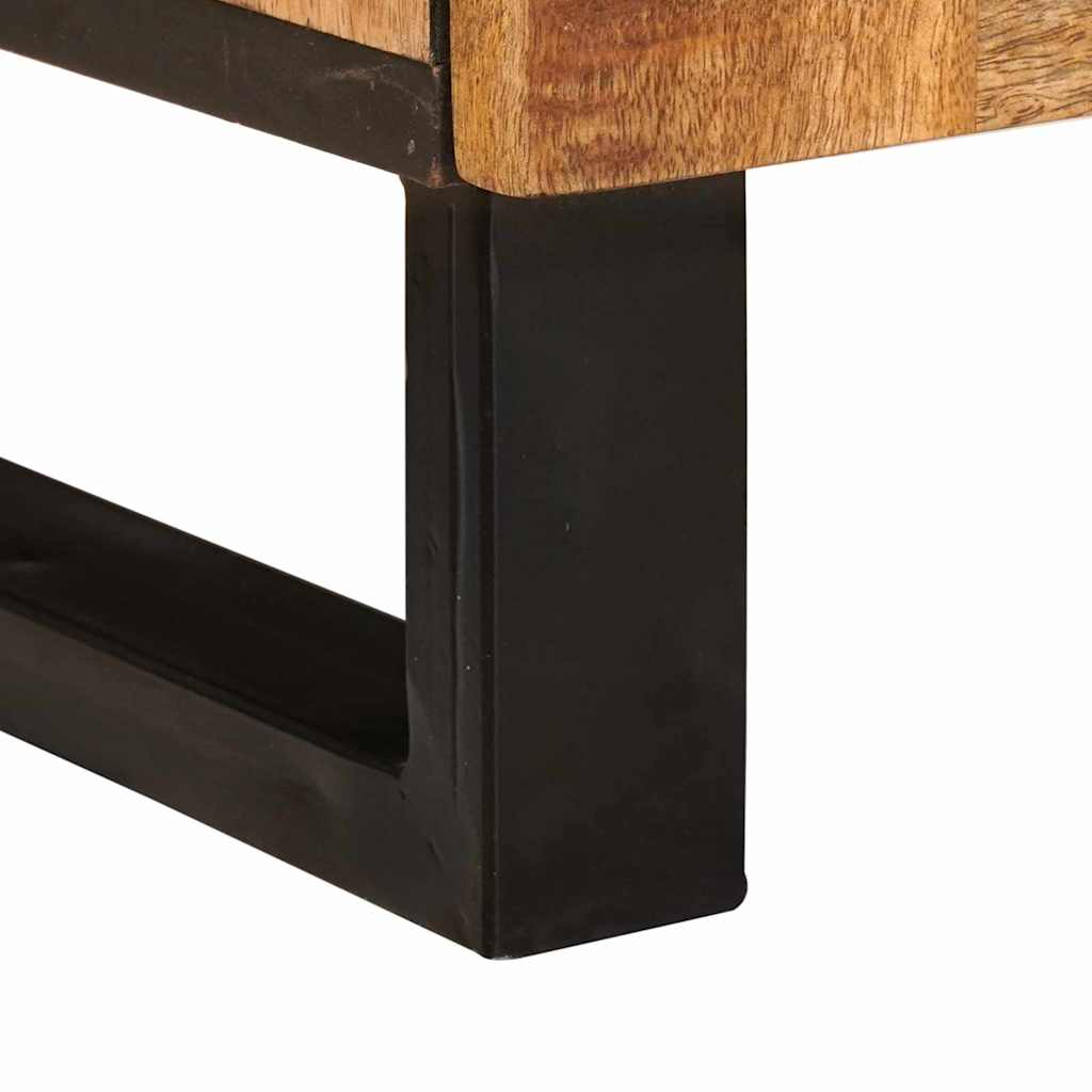 Ντουλάπι TV με συρτάρι Καφέ 100 x 33 x 46 εκ Στερεό ξύλο μάνγκο