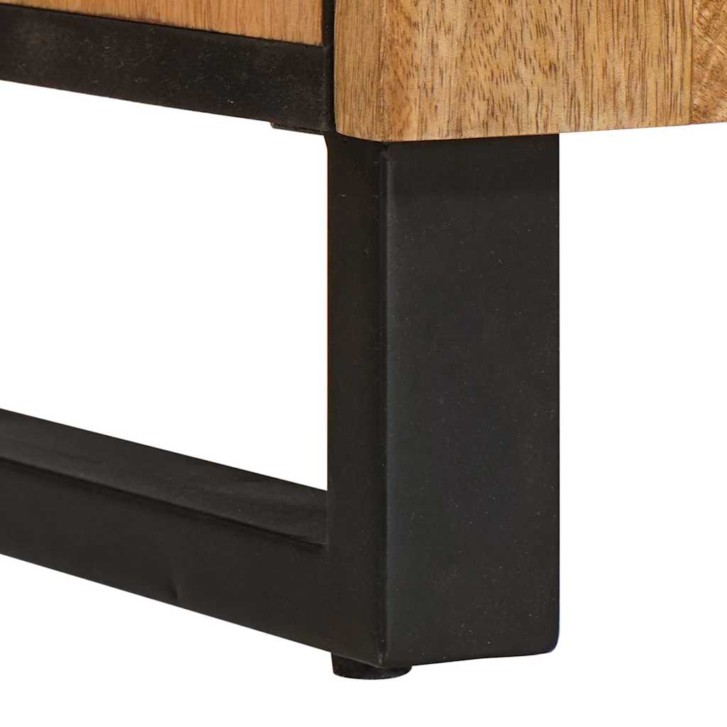 Πλαϊνό γραφείο Καφέ 40 x 33 x 75 εκ. Στερεό ξύλο μάνγκο - Pakobazaar