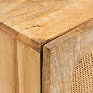 Πλαϊνό γραφείο Καφέ 40 x 33 x 75 εκ. Στερεό ξύλο μάνγκο