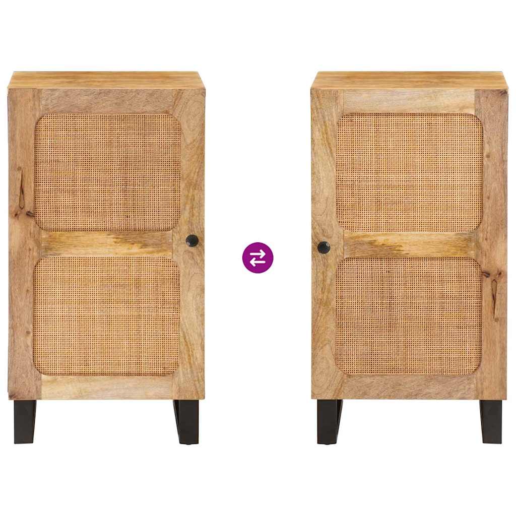 Πλαϊνό γραφείο Καφέ 40 x 33 x 75 εκ. Στερεό ξύλο μάνγκο