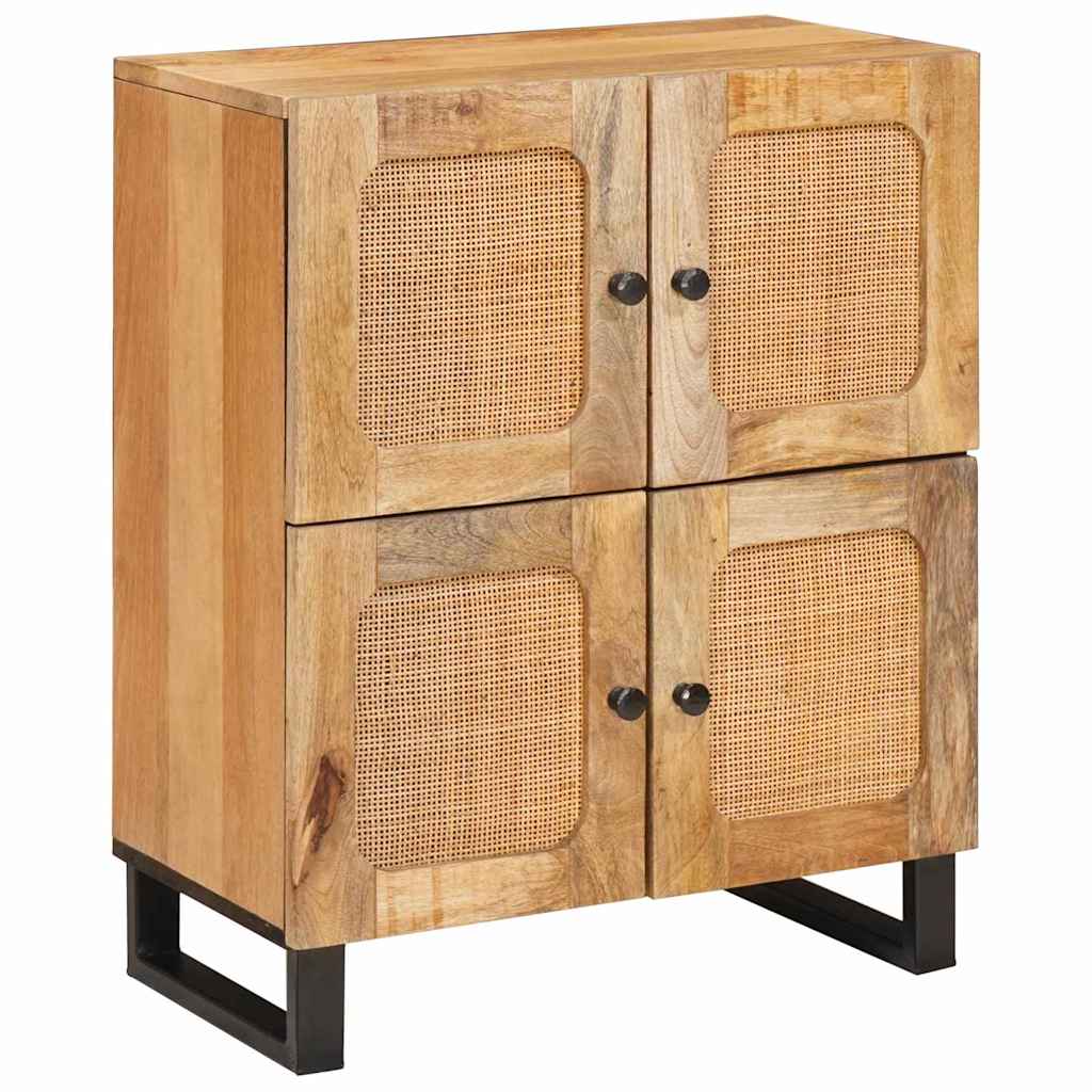 Πλαϊνό γραφείο με πόρτα Καφέ 60 x 33 x 75 cm Στερεό ξύλο μάνγκο - Pakobazaar
